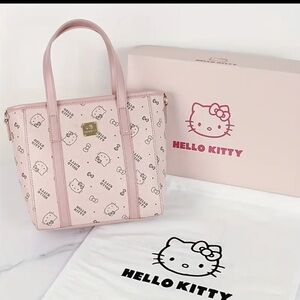 NEW Sanrio Hello Kitty Faux Leather Pink Tote Bag